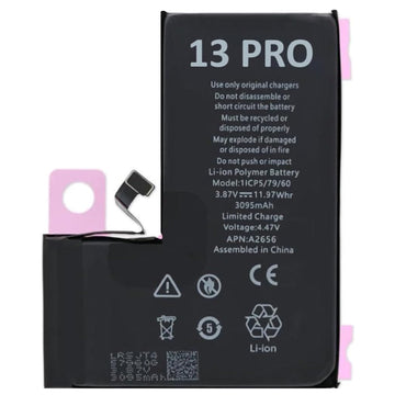 Batterie pour iPhone 13 Pro 3095 mAh Batterie de Remplacement Polymère Li-ION avec Kit d'Outils de Remplacement et Instructions